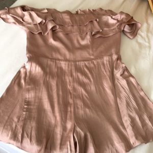 Bardot mauve silk romper sz 14